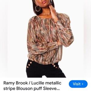 Ramy Brook adorable Metallic shirt-size M-brand new